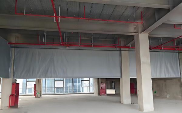 白银防火布挡烟垂壁